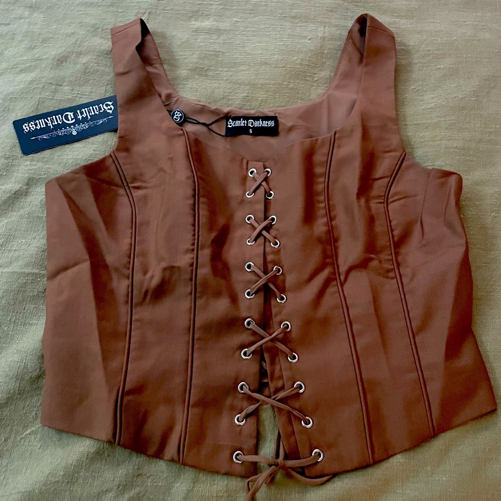 Brown Corset Top